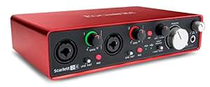 Focusrite - Scarlett 2I4 de 2 generación, 2 de 4 de salida, interfaz para audio USB