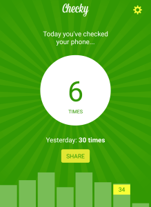 Checky app - Adicción al móvil