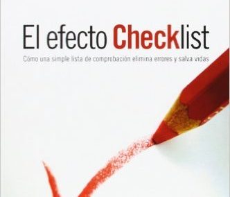 Portada del libro "El efecto Checklist" de Atul Gawande