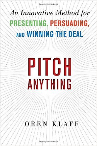 Portada del libro "Pitch Anything" de Oren Klaff