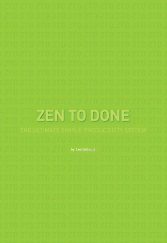 Libro "Zen To Done: The Ultimate Simple Productivity System" de Leo Babauta