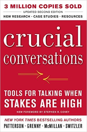 Portada del libro "Crucial conversations" de Kerry Patterson, Joseph Grenny, Ron McMillan y Al Switzler