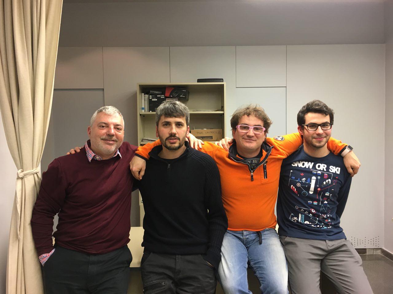 Tomàs Manzanares, Carles Caño, Marc Alier i Miquel Àngel Cabrera