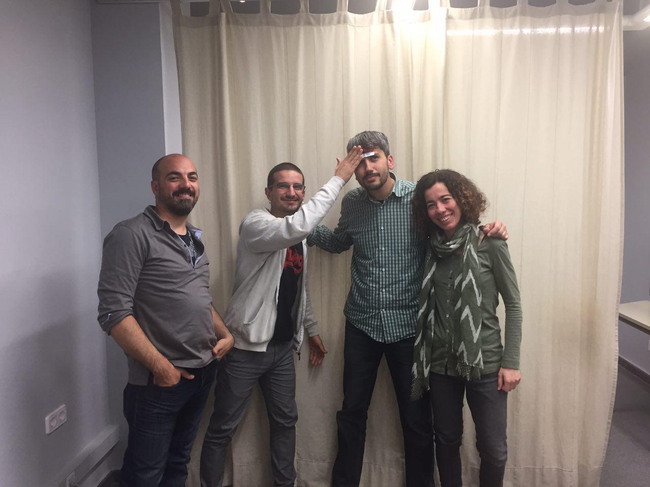 Coke, Oriol Borrega, Carles Caño y Celia Alba