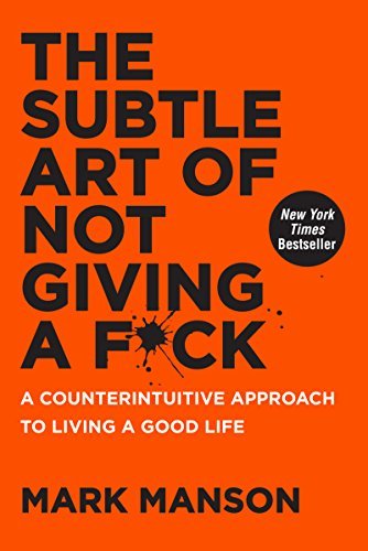 Portada del libro "The Subtle Art of Not Giving a F*ck" de Mark Manson